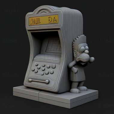 3D модель Симпсоны Аркадная игра (STL)